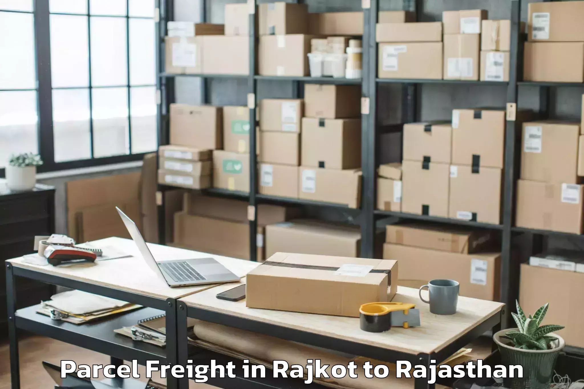 Hassle-Free Rajkot to Bisalpur Parcel Freight